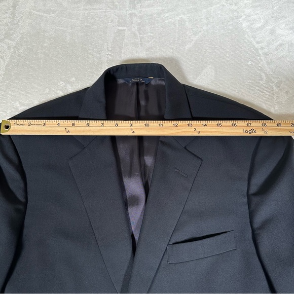 Brooks Brothers Brooksease Blazer Men Size 40L Black 100% Wool Made in USA EUC - Picture 3 of 12